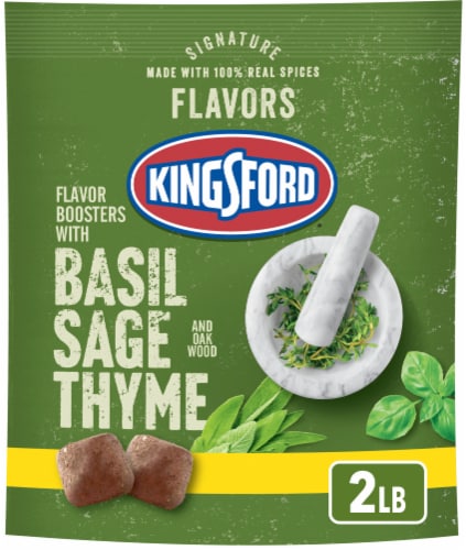 Kingsford Signature Flavors with Basil Sage and Thyme Flavor Boosters Perspective: front