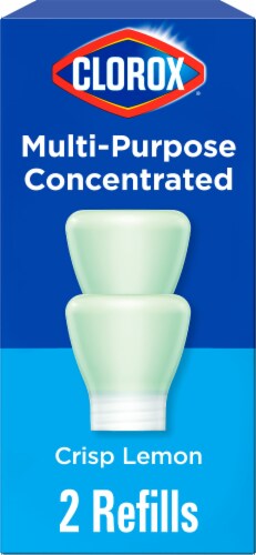 Clorox Multi-Purpose Cleaning Crisp Lemon Spray System Refills Perspective: front