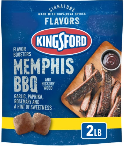 Kingsford Signature Flavors Memphis BBQ and Hickory Wood Flavor Boosters Perspective: front