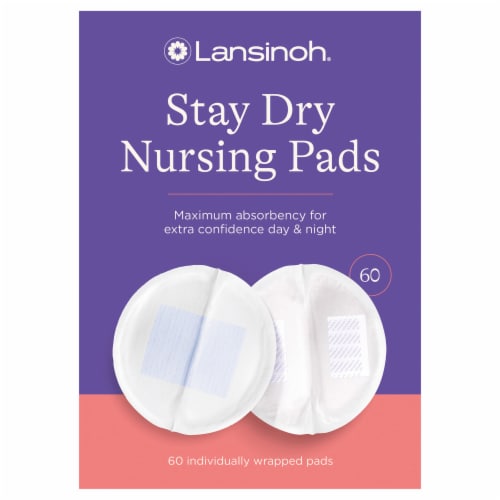 Lansinoh Stay Dry Disposable Nursing Pads Perspective: front