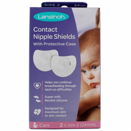 2 Piece Nipple Shield with Carrying Box Breast feeding Nipple