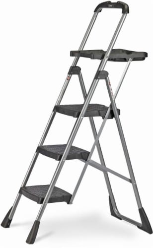 Cosco 3 Step Max Steel Work Platform Step Stool 21.33 x 55.35 x
