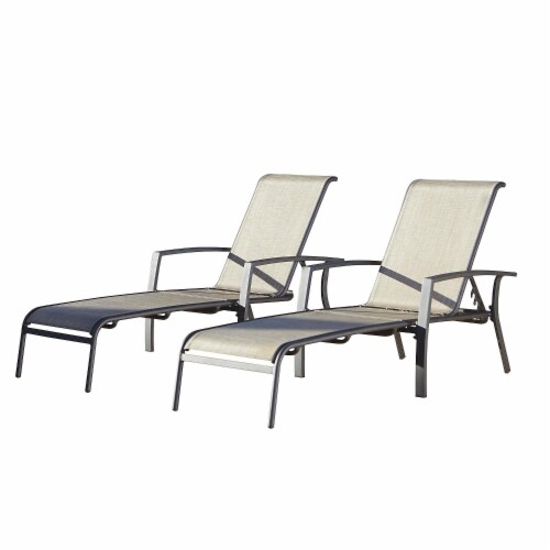 Cosco serene ridge top outdoor aluminum chaise lounge