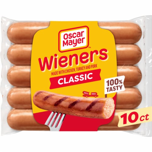 Oscar Mayer Classic Wieners Hot Dogs Perspective: front