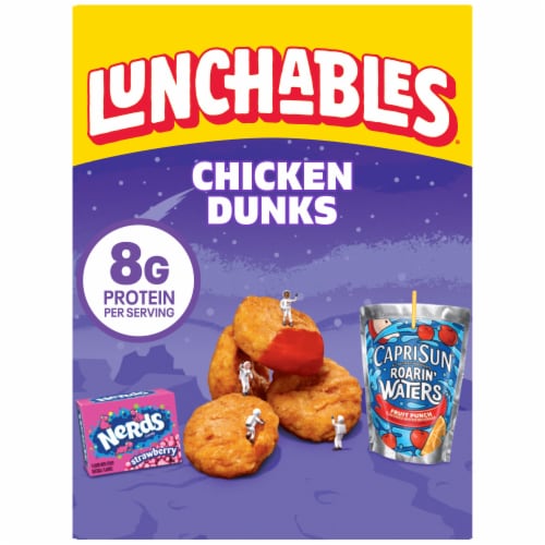 Lunchables Chicken Dunks with Capri Sun Drink & Nerds Candy Kids Lunch Meal Kit Perspective: front