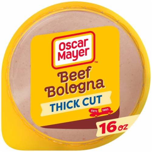 Oscar Mayer Beef Bologna Thick Cut Lunchmeat Perspective: front