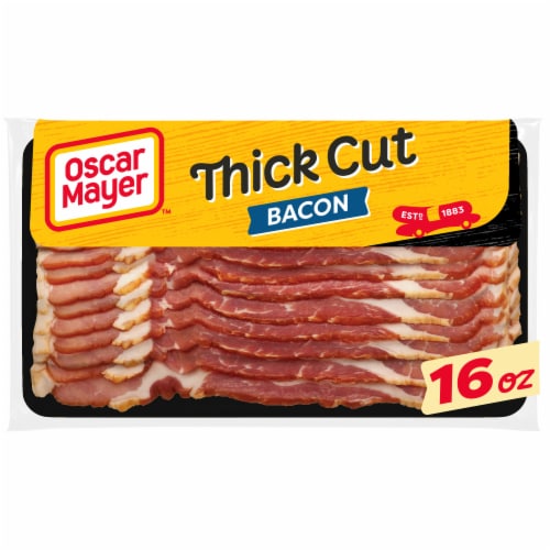 Oscar Mayer 12-Hour Real Wood Smoked Thick Cut Bacon Perspective: front