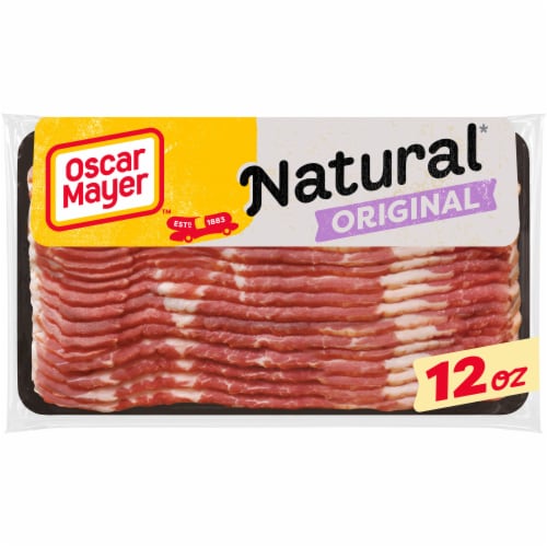 Oscar Mayer Natural Smoked Uncured Bacon, Pack, 13-15 slices Perspective: front