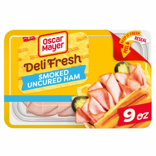 Oscar Mayer Deli Fresh Smoked Uncured Ham Thin Sliced Lunchmeat Perspective: front