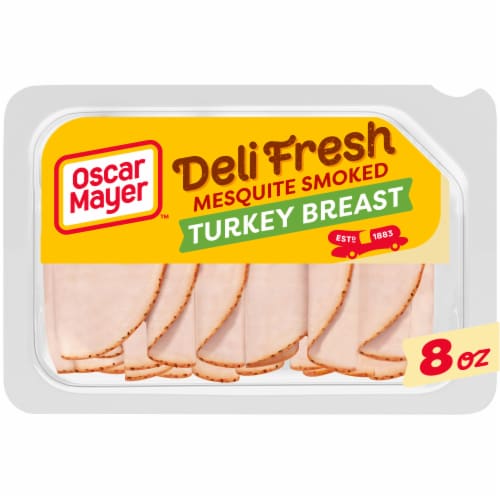 Oscar Mayer Deli Fresh Mesquite Smoked Turkey Breast Sliced Lunchmeat Perspective: front
