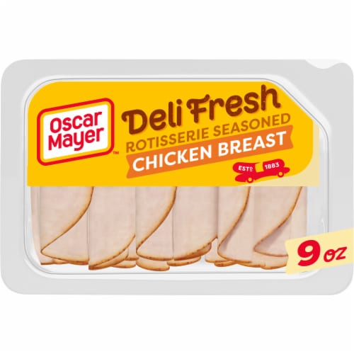Oscar Mayer Deli Fresh Rotisserie Seasoned Chicken Breast Deli Lunch Meat Perspective: front