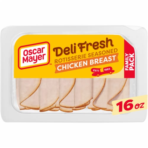 Oscar Mayer Deli Fresh Rotisserie Seasoned Chicken Breast Sliced Deli Meat Family Size