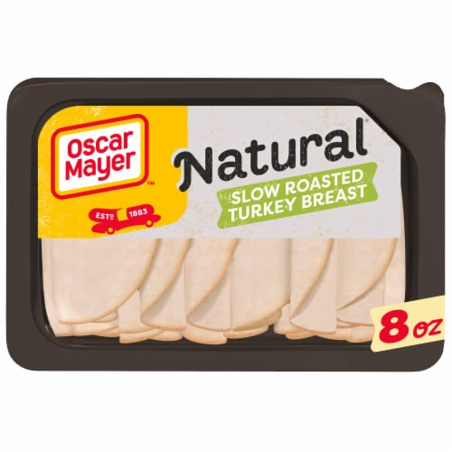 Oscar Mayer Natural Slow Roasted Turkey Breast Sliced Lunch Meat Perspective: front