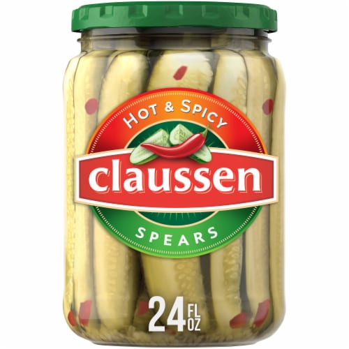 Claussen Hot & Spicy Pickle Spears Perspective: front