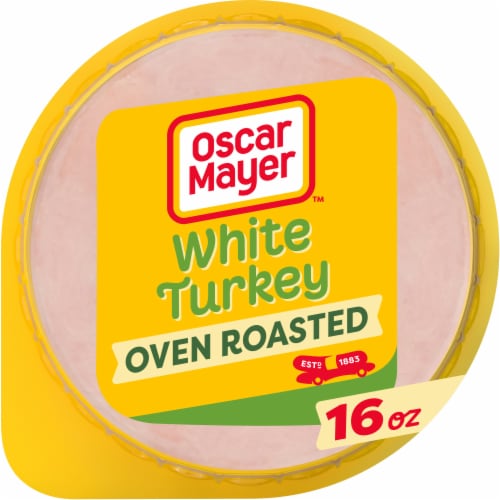 Oscar Mayer Lean Oven Roasted White Turkey Sliced Lunch Meat Perspective: front