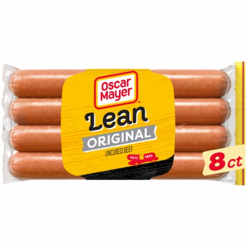 Oscar Mayer Lean Beef Uncured Franks Hot Dogs Perspective: front