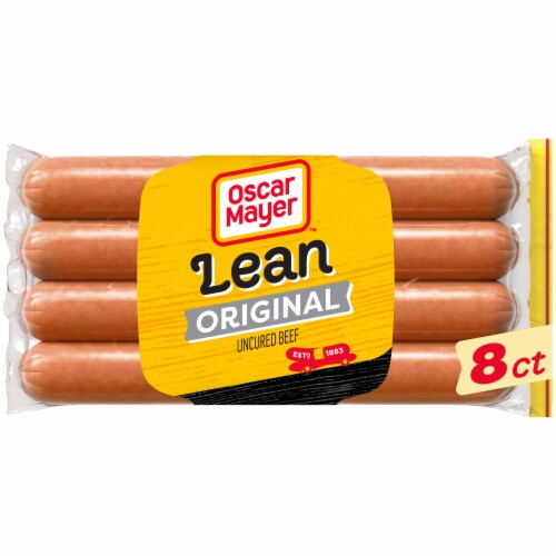 Oscar Mayer Lean Beef Uncured Franks Hot Dogs Perspective: front