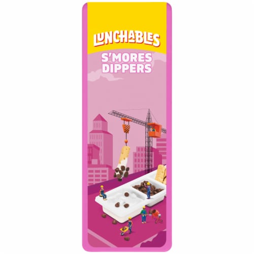 Lunchables S'mores Dippers with Graham Sticks Chocolate Chips & Marshmallow Creme Snack Pack Perspective: front
