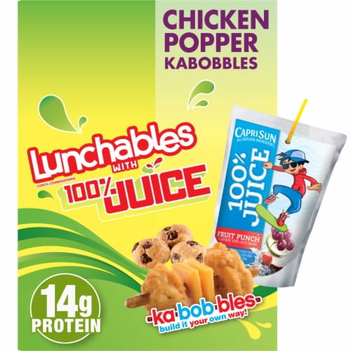 Lunchables Chicken Popper Kabbobles Meal Kit Perspective: front