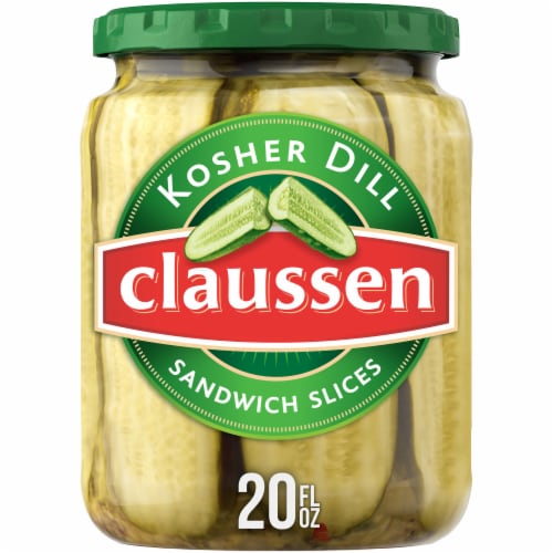 Claussen Kosher Dill Pickle Sandwich Slices Perspective: front