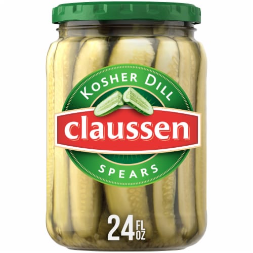 Claussen Kosher Dill Pickle Spears Perspective: front