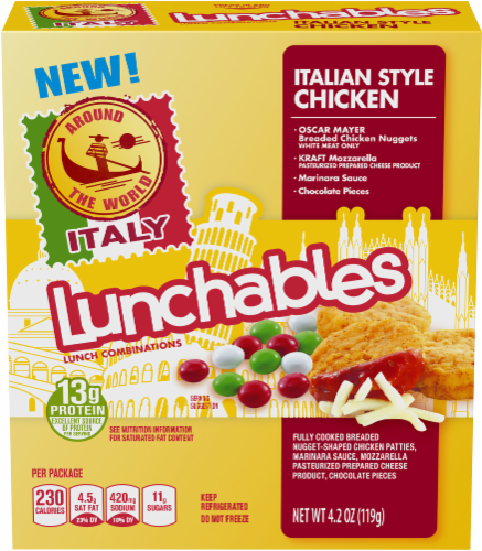 Lunchables Around The World Italian Style Chicken Tacos Perspective: front