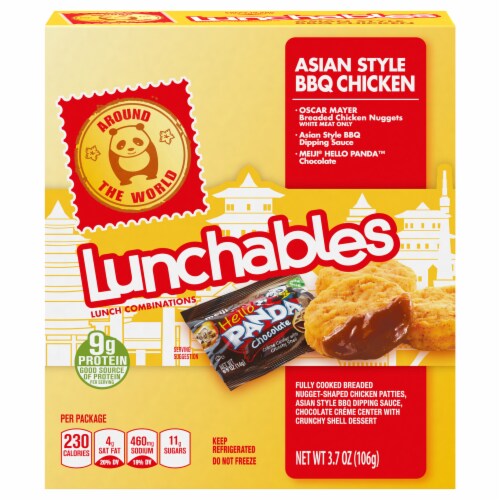 Lunchables Around The World Asian Style BBQ Chicken Perspective: front