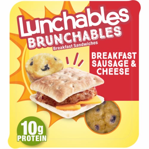 Lunchables Brunchables Breakfast Sausage and Cheese Sandwiches Perspective: front