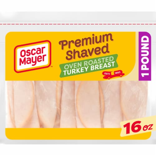 Oscar Mayer Premium Shaved Oven Roasted Turkey Breast Lunch Meat Perspective: front
