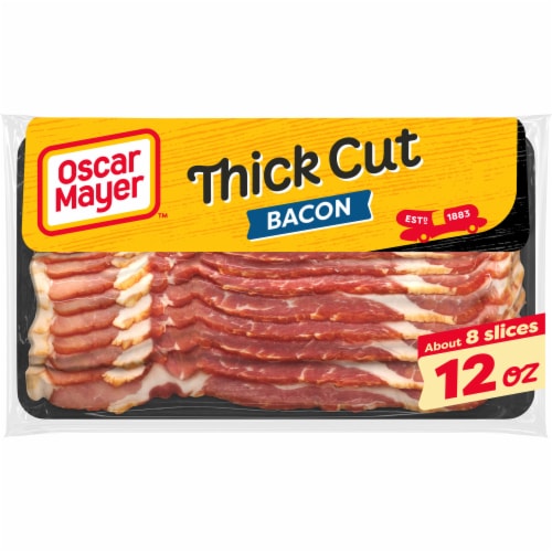 Oscar Mayer Naturally Hardwood Smoked Thick Cut Bacon, Pack Perspective: front