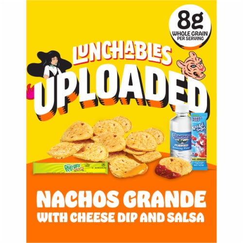 Lunchables Uploaded Nachos Grande Meal Kit Box Perspective: front