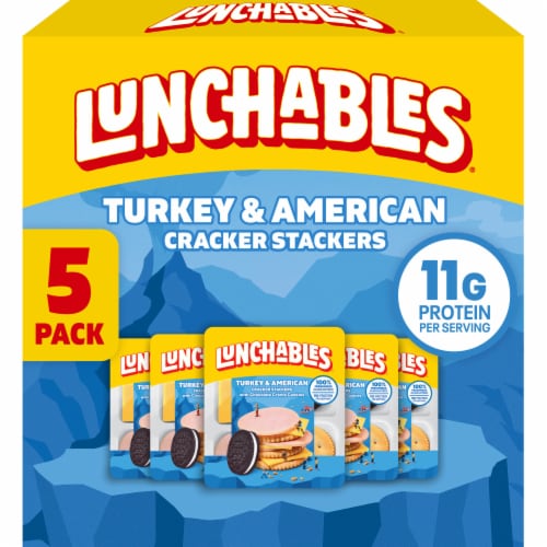 Lunchables Turkey and American Cheese Stackers with Chocolate Creme  Sandwich Cookies, 16 oz - Jay C Food Stores