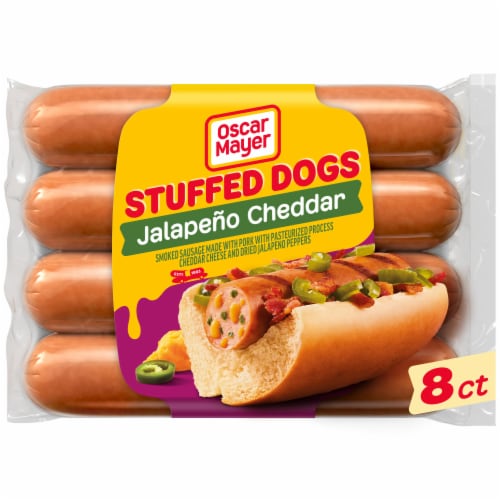 Oscar Mayer Jalapeño Cheddar Stuffed Dogs Perspective: front