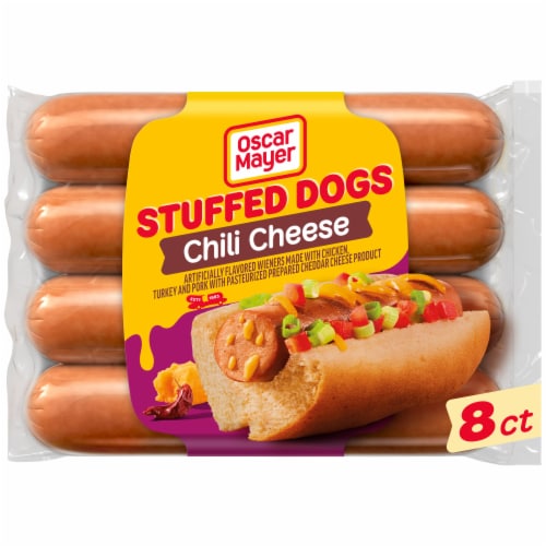 Oscar Mayer Chili Cheese Stuffed Dogs, Pack Perspective: front