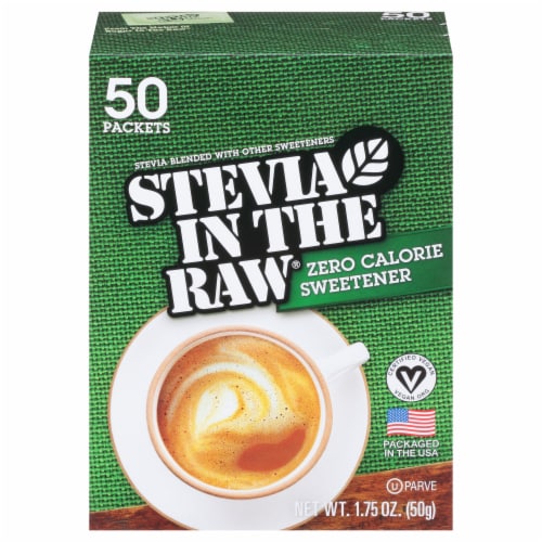 Stevia In The Raw® Zero Calorie Sweetener Packets Perspective: front