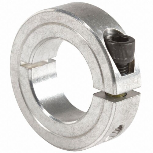 Climax Metal Products Shaft Collar,Std,Clamp,1/4 in Bore dia.  1C-025-A Perspective: front