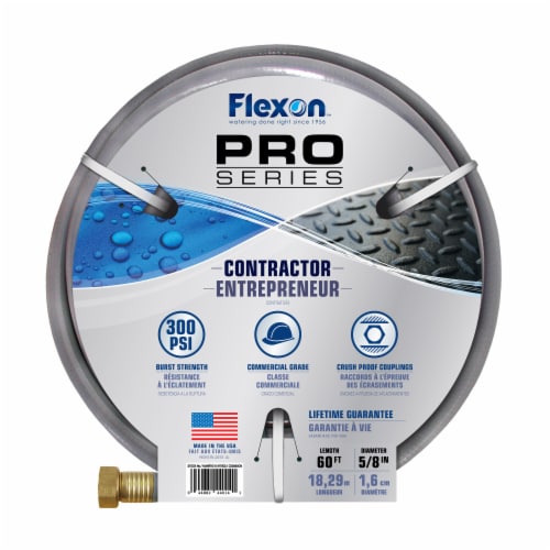 Flexon 5/8  x 60ft Contractor Grade Garden Hose Perspective: front