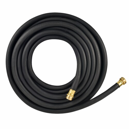 Flexon 5/8 x 50ft Premium Rubber Garden Hose Perspective: front