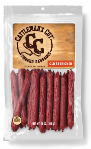 Cattleman's Cut® Old Fashioned Smoked Sausage Sticks Perspective: front