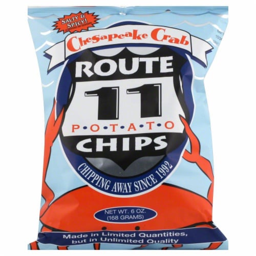 Route 11 Chesapeake Crab Potato Chips Perspective: front