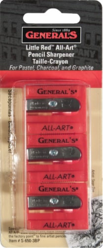 General's Little Red™ All Art® Pencil Sharpener Perspective: front