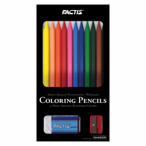 Generals® Woodless Colored Pencil Set Perspective: front