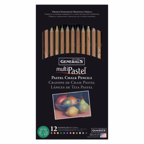 General's® MultiPastel® Chalk Pencils Set Perspective: front