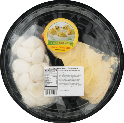 Almark Foods Sweet Relish Flavor Gourmet Deviled Eggs Perspective: front