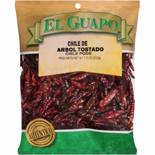 El Guapo® Chile de Arbol Tostado Chile Pods Perspective: front