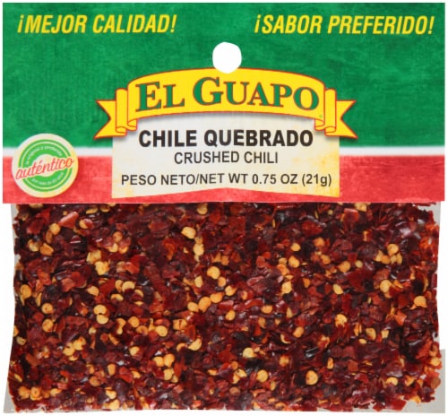 El Guapo® Chile Quebrado Crushed Chili Perspective: front