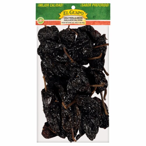 El Guapo® Pasilla Ancho Chili Pepper Perspective: front