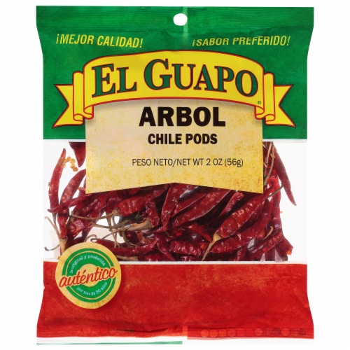 El Guapo Whole Arbol Chili Pods (Chile De Arbol Entero) Perspective: front