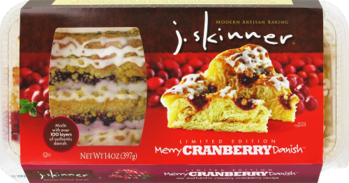 J Skinner Merry Cranberry Danish Perspective: front