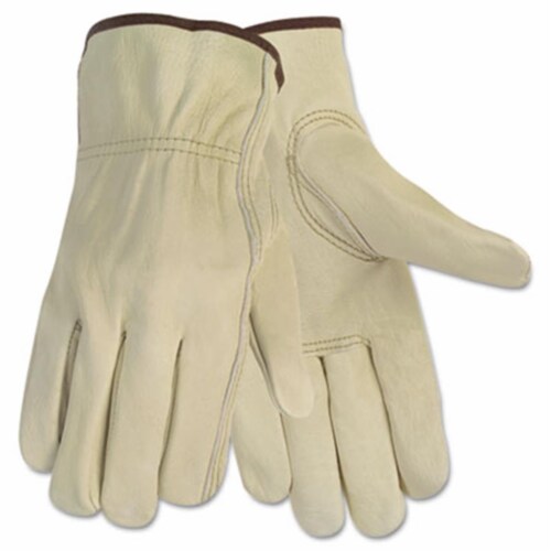 Economy Leather Driver Gloves, Large, Beige, Pair Economy Leather Driver Gloves, Large, Beige, Pair